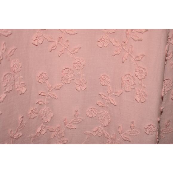 BEIGE BY ECI NEW $149 Soft Pink Floral Embroidered Sleeveless Shift Dress Medium - Picture 3 of 4